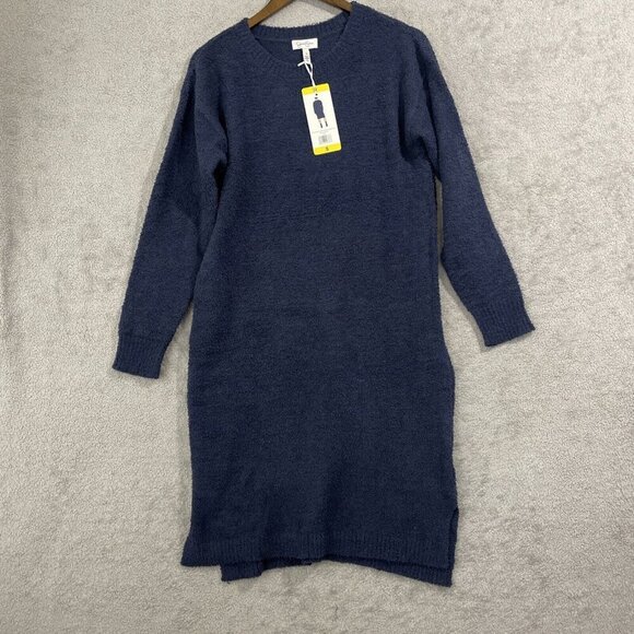 NEW Jessica Simpson Cozy Knit Sweater Dress, Women's Size S, Navy - Picture 2 of 8